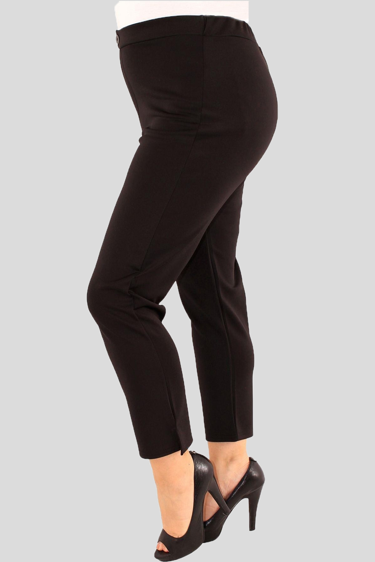 Freya Plus Size Plain Scuba Stretch Trousers 16-24