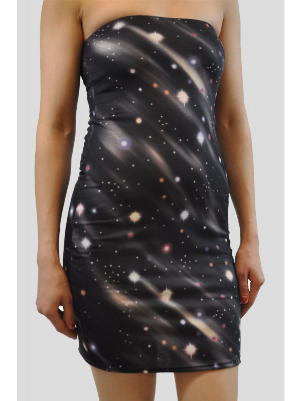 Amy Plus Size Galaxy Bodycon Dress 16-22