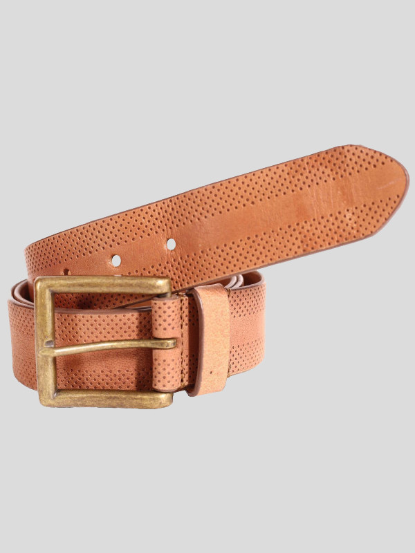 Calvert Mens Border Design Genuine Leather Belts S-3XL