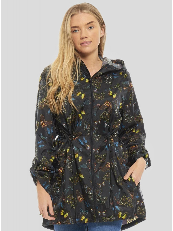 Ella Multi Butterfly Printed Raincoats S-L