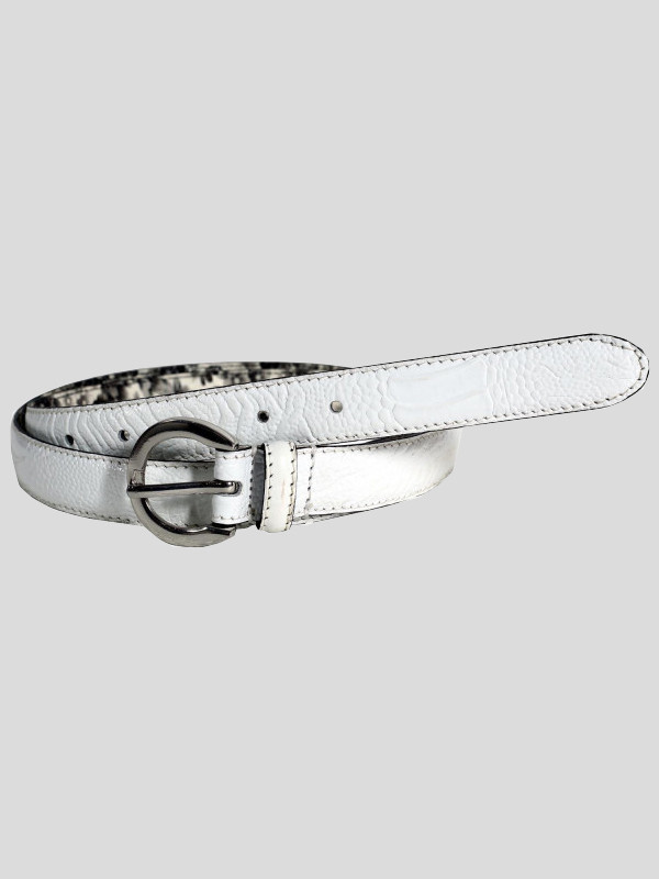Eve Ladies Crocodile Textured Genuine Leather Belts M-4XL