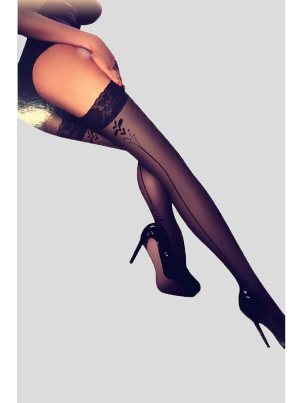 Molly Floral Lace Mesh Stockings