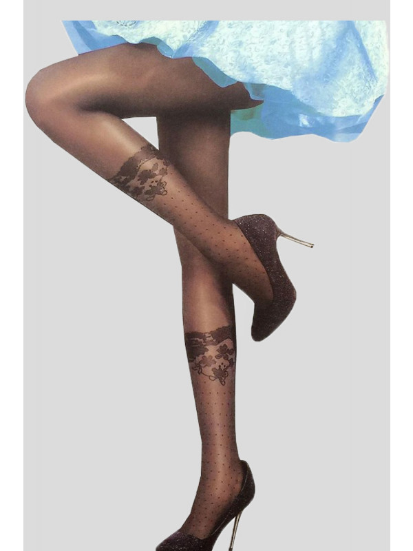 Sophie Floral Spotted Mesh Stockings