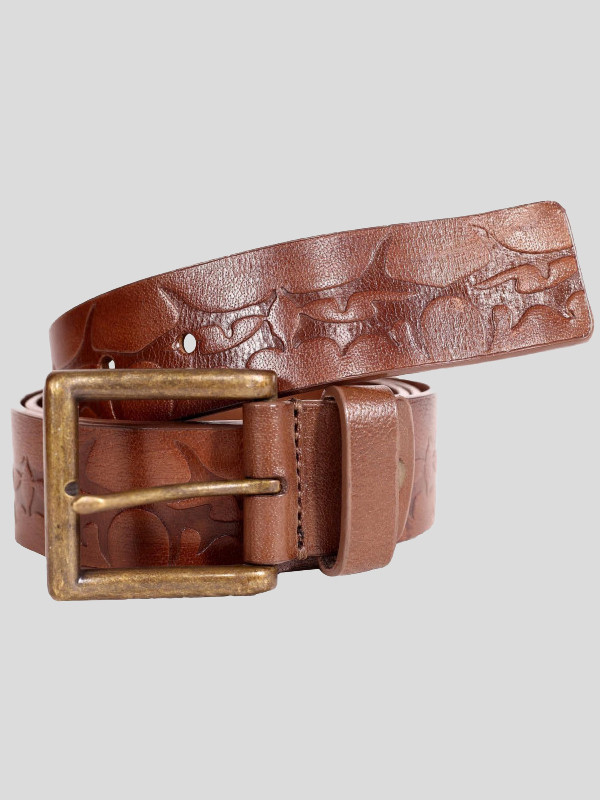 George Mens Retro Pattern Genuine Leather Belts S-3XL