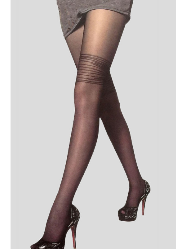 Molly Spiral Thigh High Sheer Lace Stockings