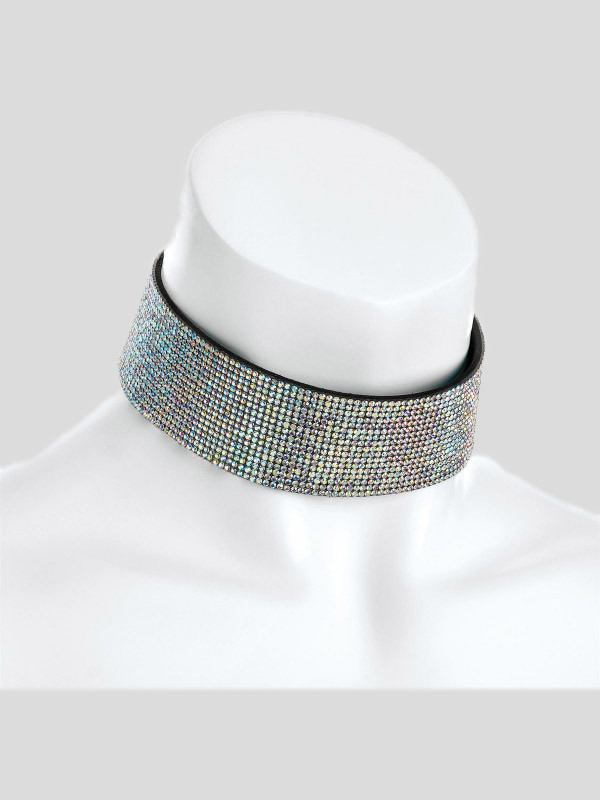 Iona AB Crystal Colored Heat Seal Choker Necklace