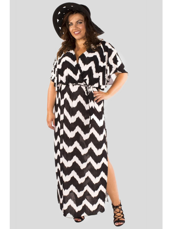 Lilly Plus Size Aztec Stripe Belted Dress 16-26