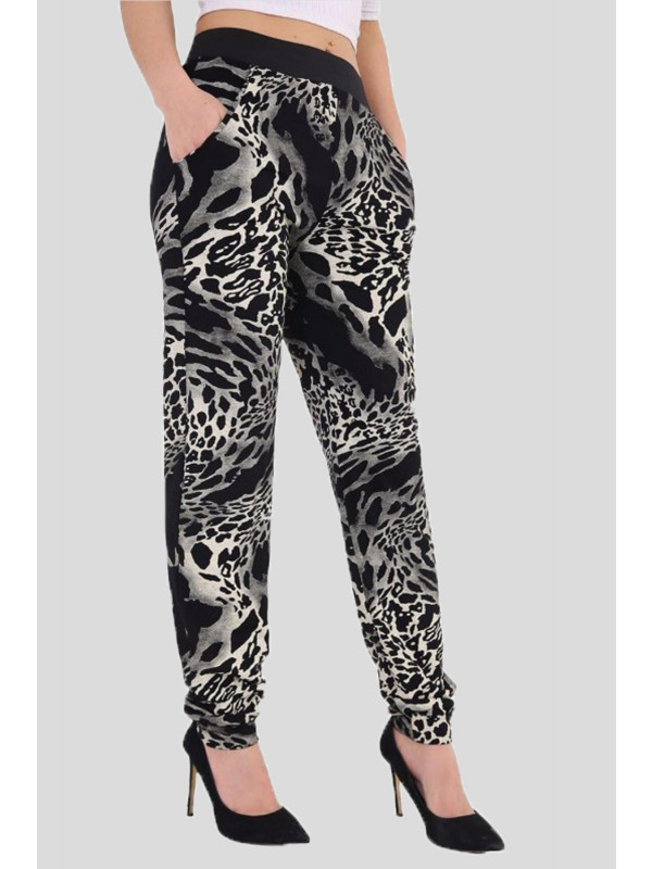 Lola Plus Size Tyedye Leopard Harem Trouser 16-26
