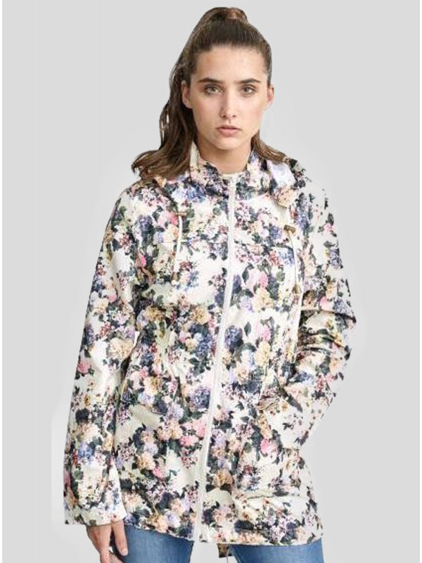 Lucy Plus Size Floral Print Hooded Jacket 18-24