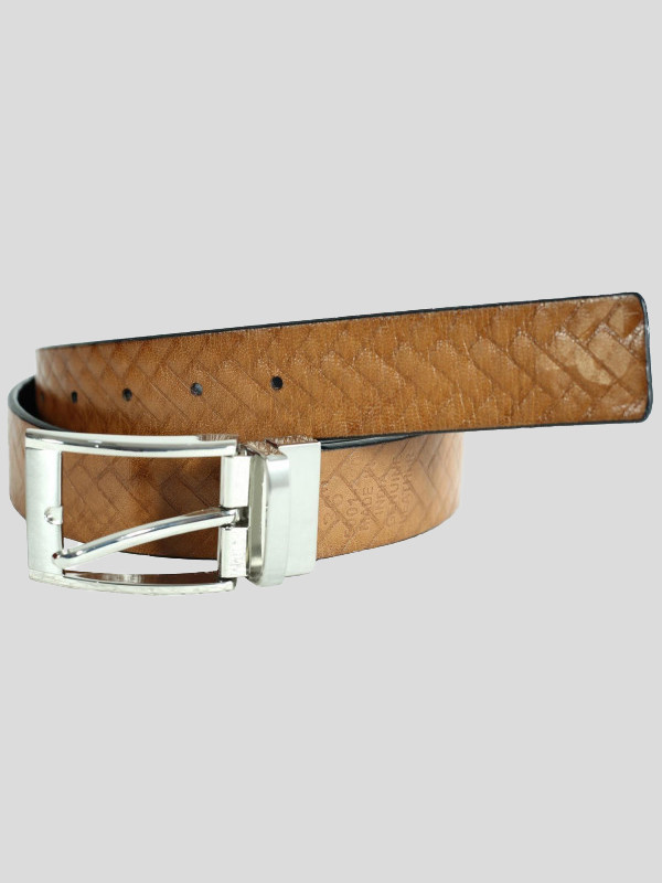 Neville Mens Brick Textured Genuine leather Belts S-3XL