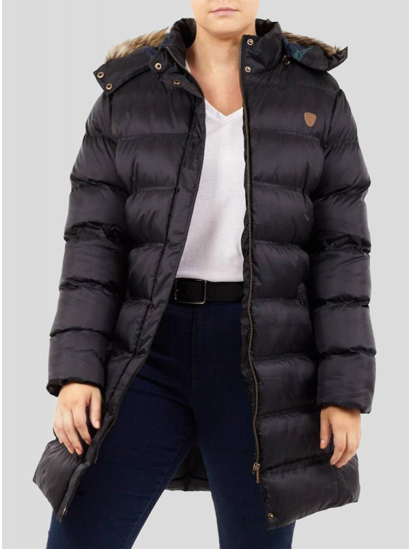 Rosie Plus Size Faux Fur Hooded Puffer Jacket 18-24