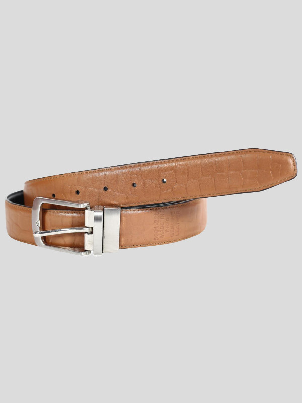 Simon Mens 35mm Reversible Buckle Genuine leather Belts S-3XL