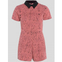 AALIYAH Collared Lace Short Cap Sleeve Playsuit Jumpsuit Dress 8-14