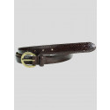 Carolina Ladies Oval Brass Buckle Genuine  Leather Belts M-4XL