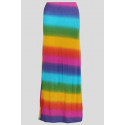 Sofia Plus Size Rainbow Striped  Maxi Tube Skirt 16-22