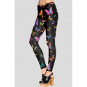 Claire Plus Size Butterfly Print Skinny Stretchy Leggings 16-26