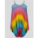 Elsie Plus Size Rainbow Printed Baggy Lagenlook Jumpsuit 16-26