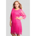 Kate Plus Size Gorgeous 3/4 Sleeve Floral Lace Knee Length Dress 16-28