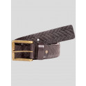 Louis Mens Brick Pattern Genuine Leather Belts S-3XL