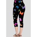 Maisie Plus Size Butterfly Printed 3/4 Leggings 16-26