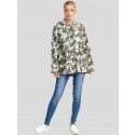 Milena Plus Size Camouflage Print Hooded Raincoat Jackets 16-24