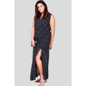 Niamh Plus Size Black-Spot Print Dress 16-26