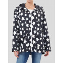 Olivia Plus Size Star Print Mac Raincoat 18-24