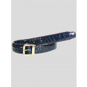 Olivia Womens 25mm Crocodile Cut Genuine Leather Belts M-4XL