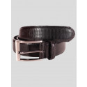 Oscar Mens 35mm Pin Hole Buckle Genuine Leather Belts S-3XL