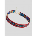 Rosie Red-Multi Tone Tribal Print Choker Necklace