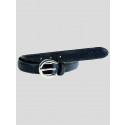 Saylor Ladies Blue Reptile Skin Genuine Leather Belts M-4XL