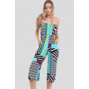 Scarlett Plus Size Abstract Printed Jumpsuits 16-26