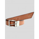 William Mens Tapered Buckle Genuine leather Belts S-3XL
