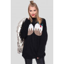 Zara X-Mass Knitted Pudding Jumper Black 8-14