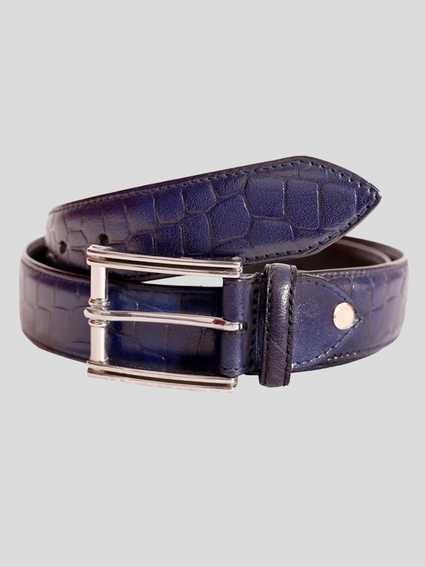 Abbott Mens Crocodile Stitched Genuine leather Belts S-3XL