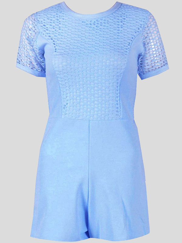 Cadence Crochet Lace Playsuit Dress Jumpsuit Party Dress 8-14