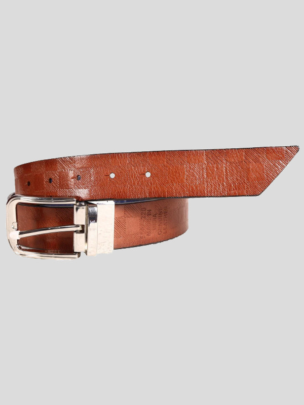 Gilbert Mens Textured Reversible Genuine Leather Belts S-3XL