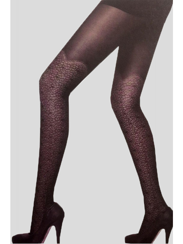 Sarah Retro Pattern Mesh Stockings