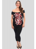 Layla Red Rose Floral T Shirts 8-14