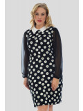 Daisy Plus Size Chiffon Sleeve Printed Dress 16-24