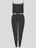 Alissa Strap Belted Jumpsuit Camisole Playsuit 8-14