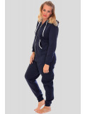 Demi Plus Size Plain Hooded OneSie Jumpsuit L-2XL