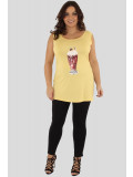 Hannah Plus Size Milk Shake Sequin Vest Top 16-26
