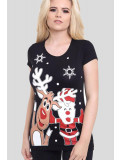 Helena Christmas Print T-Shirts Tops 8-14
