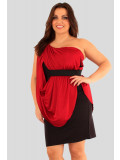 Jodie Plus Size One Shoulder Drape Dress 18-24