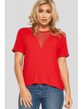 Zara Plain Fishnet T-Shirt Tops 8-14