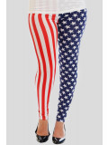 KATY American Flag All Over Print Leggings 12-14