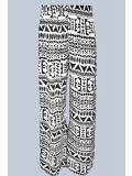 Myla Plus Size Aztec Print Flared Wide Leg Palazzo 16-26