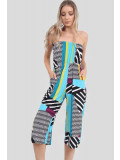 Scarlett Plus Size Abstract Printed Jumpsuits 16-26