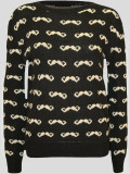 Shayla Moustache Print Knitted Jumper 8-14